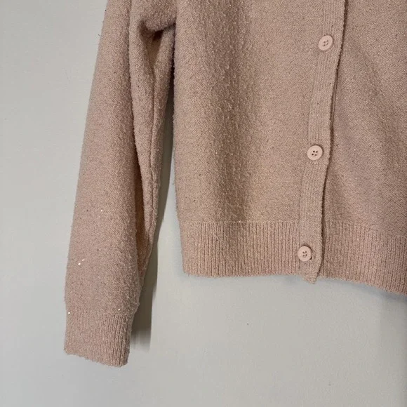 Shimmer Pink Cardigan Girls XXL (16) Warm Trendy Cute - Picture 2 of 6